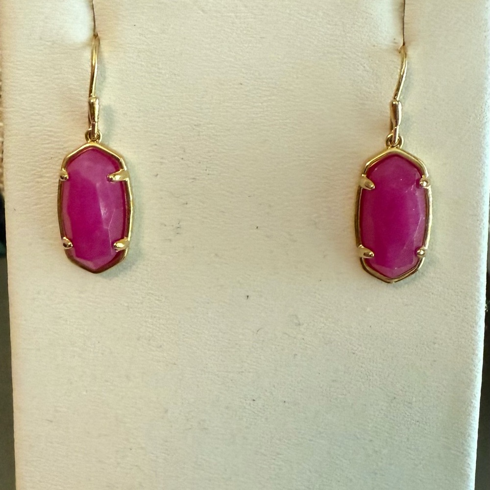 Kendra Scott Pink Quartz Earrings